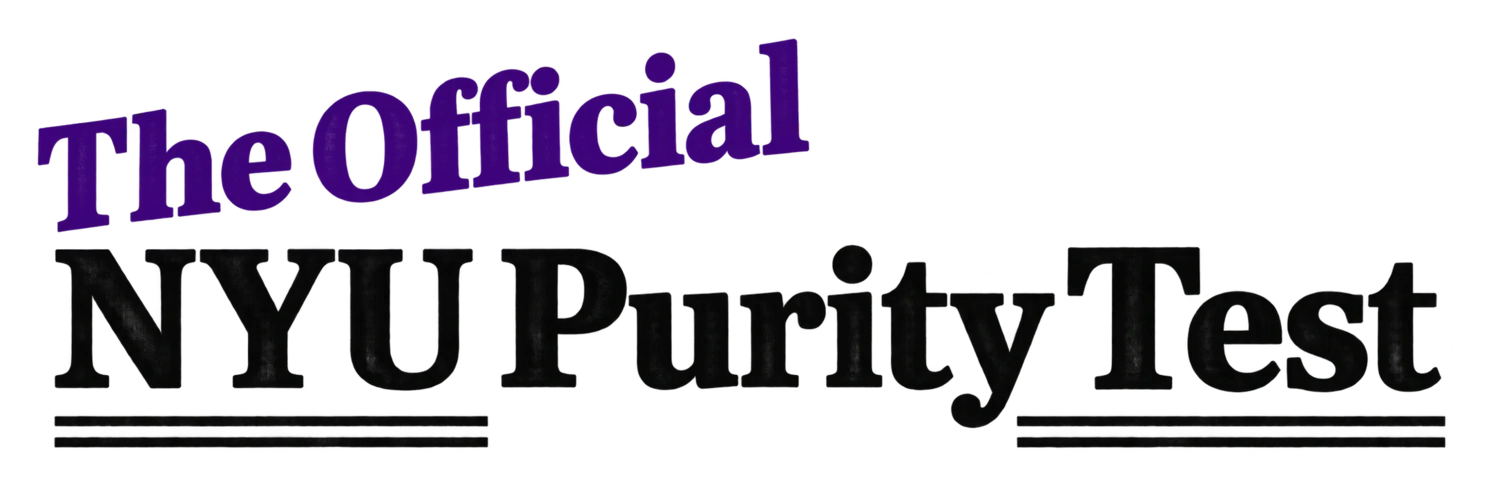 The Official NYU Purity Test